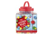 Kreatywne gry - Creative Craft Group Wooden Beads Red. 375gram - 100114