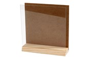 Kreatywne gry - Creativ Company Wooden 3D Plate with Glass 15x15cm - 56746