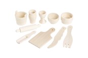 Kreatywne gry - Creativ Company Wooden Kitchen Utensils Miscellaneous 10 pcs. - 564701