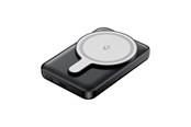 Powerbank - Vention FHSB0 5000mAh 20W magnetic powerbank+ USB-A to USB-C cable (black) Powerbank - Czarny - 5000 mAh - FHSB0
