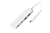 USB hub - j5create USB-C to 4-Port USB Hub USB hub - 4 - USB 3.2 - Biały - JCH342EW-N