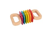 Zabawki dla niemowlat - Goki Wooden Rainbow Rattle - 61885