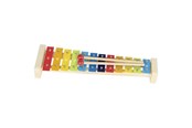 Zabawki dla niemowląt - Goki Wooden Xylophone with Songbook 4 parts. - 61907