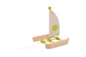 Klocki konstrukcyjne - Goki Wooden Catamaran Construction Kit 11 pieces. - 63888