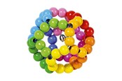 Zabawki dla niemowlat - Goki Wooden Gripping Ring Ball Rainbow - 65326