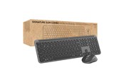 Klawiatura - Logitech Signature Slim Combo MK950 for Business - Zestaw klawiatura i mysz - Angielski (US) - Szary - 920-012508