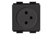 Kable - różne - Crestron Electronics Crestron FT2A-PWR-IS Series FT2A-PWR-IS-1-BASIC - power socket mechanism - Israel - 1 power socket - black - FT2A-PWR-IS-1-BASIC