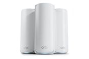 Router - Netgear RBE773 Orbi 770 Series Tri-Band WiFi 7 Mesh (3-Pack) - Mesh router 802.11a/b/g/n/ac/ax/be (Wi-Fi 7) - RBE773-100EUS