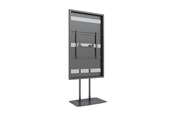 Uchwyty ścienne, uchwyty AV i meble AV - Multibrackets M Pro Series enclosure - Slim - for LCD display - dual pole - black - Max 50 kg - recommended for 75" - 7350022738225