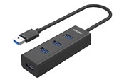 USB hub - Unitek - hub - 4-in-1 USB-A - 4 ports USB hub - 4 - Czarny - Y-3089V01