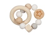 Zabawki dla niemowlat - Goki Wooden Gripping Ring Star - 65242