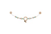 Zabawki dla niemowlat - Goki Wooden Stroller Chain Star with Clips - 65248