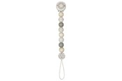 Zabawki dla niemowlat - Goki Wooden Pacifier Chain Star Gray - 65305