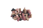 Zabawki dla niemowląt - Babytrold Foam building blocks - Dusty Rose - 52 pieces - 18-49DR