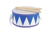 Zabawki drewniane - Goki Wooden Drum with Sticks Blue/White - 61898