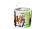 Zabawki dla niemowlat - Joueco Wooden Blocks 100pcs. - 80019