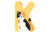 Kreatywne gry - Small Foot - Wooden Animal Children's Letter - K - 12518