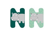 Kreatywne gry - Small Foot - Wooden Animal Children's Letter - N - 12521