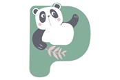 Kreatywne gry - Small Foot - Wooden Animal Children's Letter - P - 12523