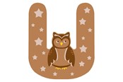 Kreatywne gry - Small Foot - Wooden Animal Children's Letter - U - 12528