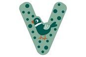 Kreatywne gry - Small Foot - Wooden Animal Children's Letter - V - 12529