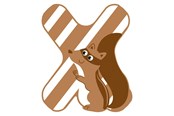 Kreatywne gry - Small Foot - Wooden Animal Children's Letter - X - 12531