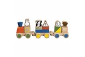 Zabawki dla niemowląt - Bambolino Toys Miffy Block Train Wood - 17065