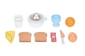 Zabawki drewniane - Small Wood Breakfast Play Set with Juicer - L40295
