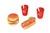 Zabawki drewniane - Small Wood Lunch for Two - Hamburger and Hot Dog - L40152