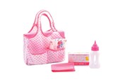 Lalki i akcesoria - Baby Rose Diaper Bag with Accessories - 27616