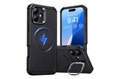 Telefon - Pokrowiec i etui - ESR Cyber Tough (HaloLock) case with stand for iPhone 16 Plus (black) - 1A7640102