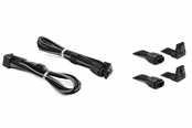 Kabel zasilajacy (wewnetrzny) - DUTZO Sleeved PCI-E 12V-2x6 kabel przedłużający zestaw dwóch - Lock pin up & down - Czarny / Szary - DSC-PCEP30TPBG