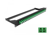 Akcesoria sieciowe - DeLOCK 19″ Fibre Patch Panel 24 port LC Duplex green - 43387