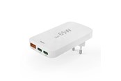 Telefon - Adapter i Ladowarka - Hama GaN Charger 65W 2x USB-C 1x USB-A White - 00201976