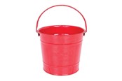Zabawki na zewnatrz - Bigjigs Red Metal Bucket - BJ296