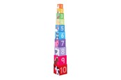 Zabawki dla niemowlat - Bigjigs Farm Stacking Tower 10 pcs. - BJ696