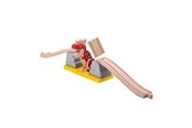 Zabawki drewniane - Bigjigs Wooden Rail Cracking Bridge T-Rex Dino 7pcs. - BJT278