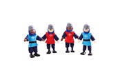 Zabawki drewniane - Bigjigs Wooden Medieval Knights 4pcs. - JT162