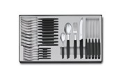 Zastawa stolowa - Victorinox Swiss Modern Cutlery Set 24 pcs. black - 6.9093.11W.24