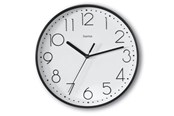 Dekoracje - Hama 'Salina' Wall Clock Ø 22 cm Black - 00185866