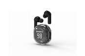 Słuchawki, zestaw słuchawkowy - Gembird Transparent TWS in-ears - Czarny - TWST-01-BK