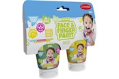 Kreatywne gry - Boti Natural Face & Fingerpaint Tube - Green and Yellow 2x65ml - 38553