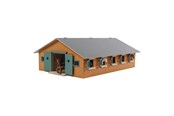 Zabawki drewniane - Kids Globe - Horse Stable Wood With 9 Horse Stalls 1:32 - 610544