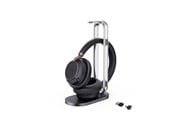 Sluchawki, zestaw sluchawkowy - Yealink BH76 Plus with Charging Stand - Teams Black - USB-C/A - 1208699