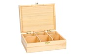 Artykuly Artystyczne & Rzemieslnicze - Playwood - Decorate your own Wooden Tea Chest 6 compartments - SL012