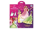 Kreatywne gry - Creative Craft Group - Scratch Art Stickers - Disney Princess 6 pcs. - 045200