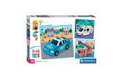 Puzzle - Clementoni Jigsaw Puzzle Super Color Square Emergency Services 3x48pcs. Podłoga - 25318