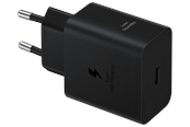 Telefon - Adapter i Ladowarka - Samsung 45W USB-C Power Adapter - Black - EP-T4511NBEGEU