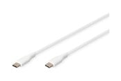 Kabel USB - DIGITUS - USB-C cable - 24 pin USB-C to 24 pin USB-C - 2 m - AK-300341-020-W