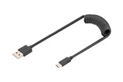 Kabel USB - DIGITUS - USB-C cable - USB to 24 pin USB-C - 1 m - AK-300430-006-S
